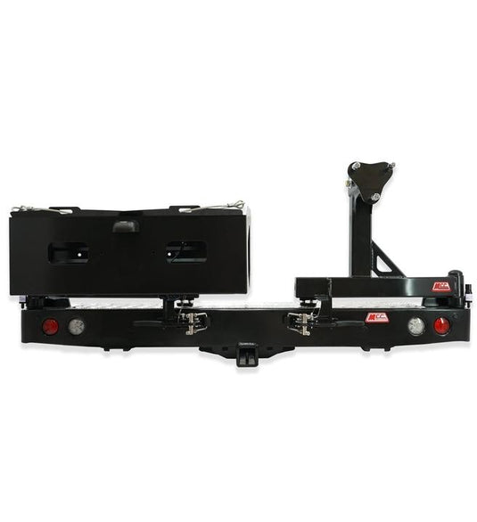 Challenger PB PC 2008 - 2016 022 - 02 Rear Wheel Carrier Double Jerry Can Holder Package MCC