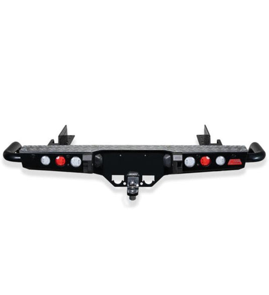 Toyota Hilux 1997-2004 022-03 Jack Rear Bar with Light kit and Chrome Step Plate Package