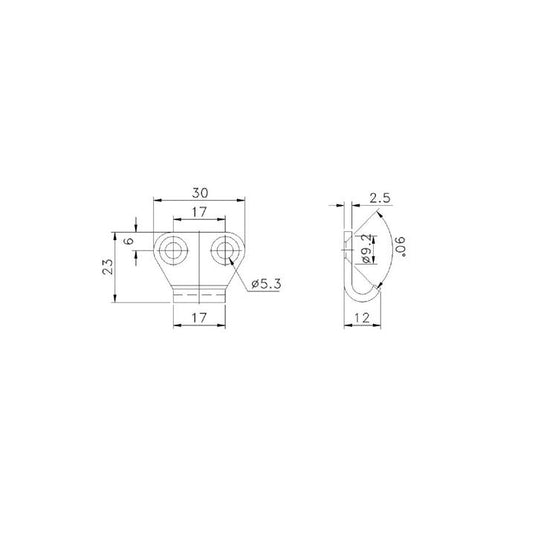 Fastener Catch Plate Ss Suit 701 Series