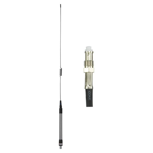 GME 780mm Elevated Feed Base & Black Whip (6.6dBi Gain)