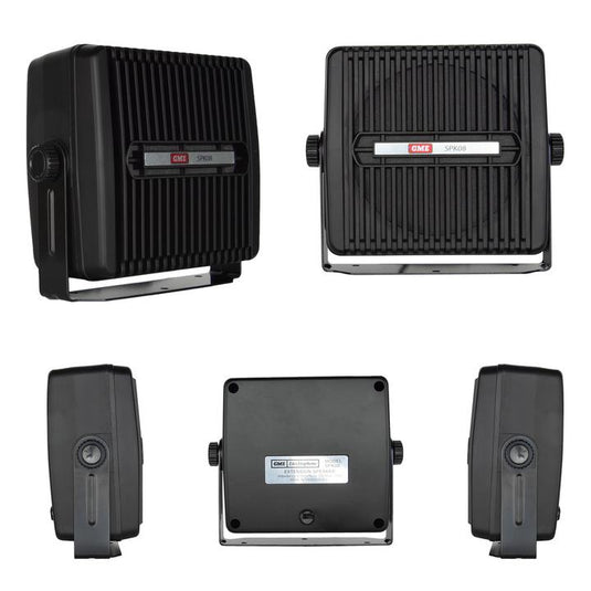 GME 8 Ohm Extension Speaker with Lead & Plug - Black