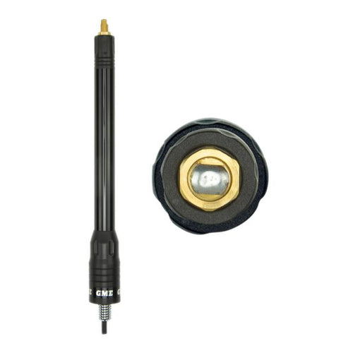 GME Elevated Feed Base with 4.5m Low Loss Foam Coax - Black
