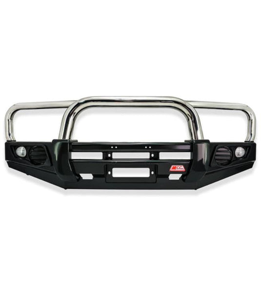Dmax RG 2020 - 2024 707 - 01 Falcon Bull Bar Triple Stainless Loops Package (No Foglight) MCC