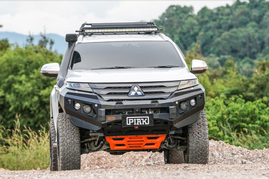 PIAK Elite Non Loop Winch Bar Mitsubishi Pajero Sport 2020+ (Black & Orange)