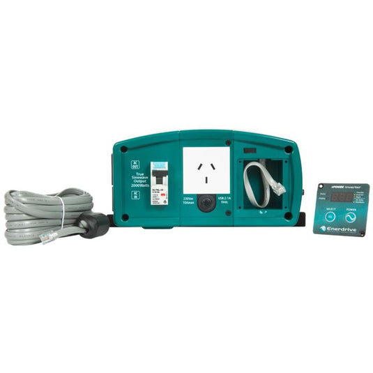 Enerdrive 2600W 12V True Sine Wave Inverter with AC Transfer & Safety Switch Enerdrive
