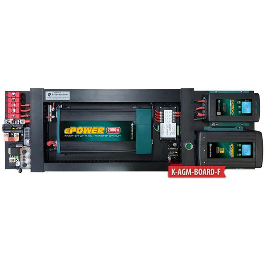 Enerdrive AGM BOARD 40A AC 40A DCDC 2000X inc SIMARINE Enerdrive