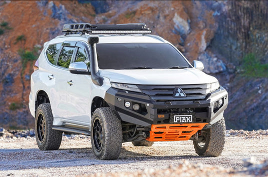 PIAK Elite Non Loop Winch Bar Mitsubishi Pajero Sport 2020+ (Black & Orange)