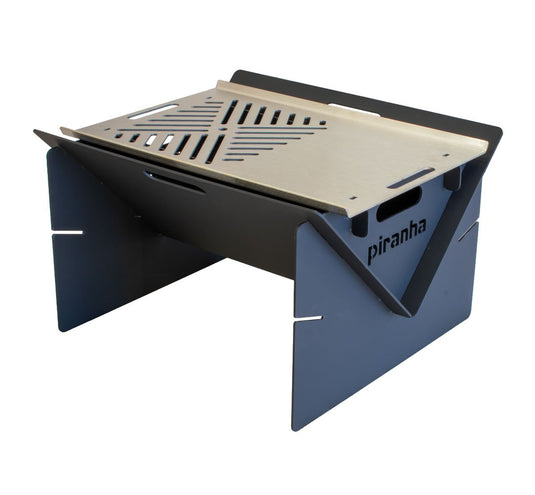 Steel Fire Pit & Grill – Portable Cooking & Campfire Companion