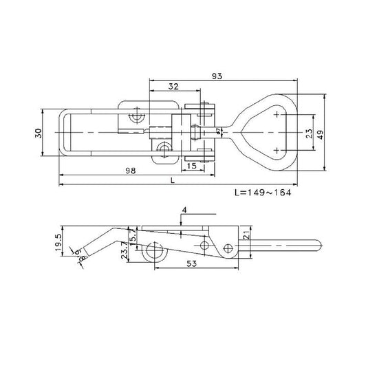 Fastener Catch Plate Ss Suit 701 Series McNaughtans Australia