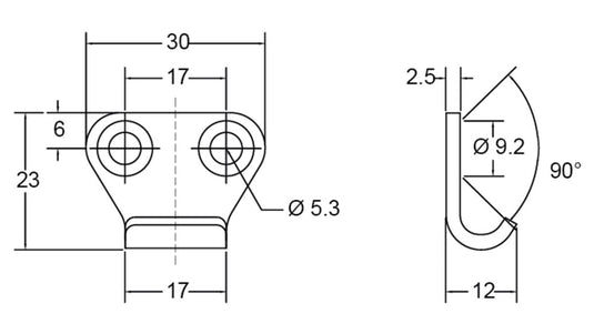 Fastener Catch Plate Ss Suit 701 Series McNaughtans Australia