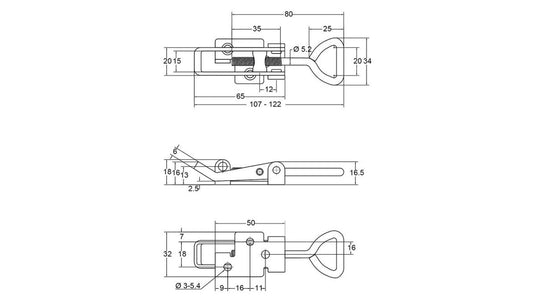 Fastener Catch Plate Ss Suit 701 Series McNaughtans Australia