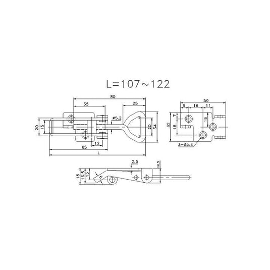 Fastener Catch Plate Ss Suit 701 Series McNaughtans Australia