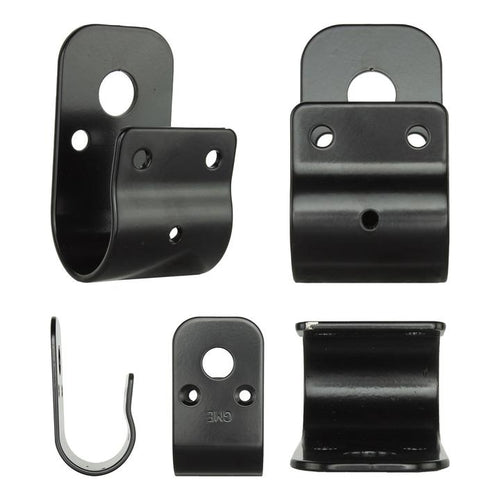 GME 38mm Wrap Around Bull Bar Bracket- Black