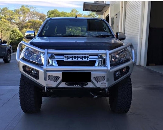 Full Bull Bar Isuzu D-Max 2nd generation 2012-2016 complete with winch mount andfog light inserts AFN