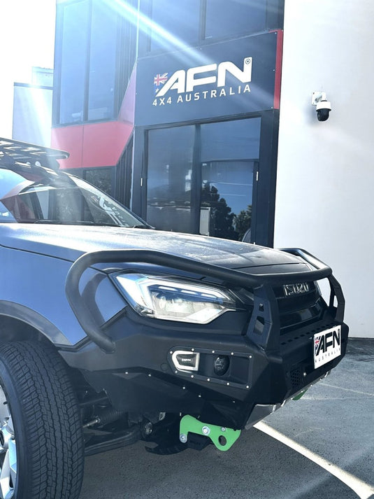 Full Bull Bar Isuzu D - Max from 2024 onwards complete with winch mount and foglight inserts - OEM indicators AFN