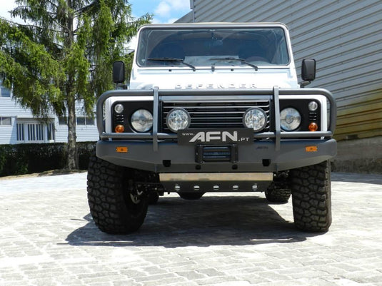 Full Bull Bar Land Rover Defender All Models complete with Winch Mountand Fog Light Inserts AFN