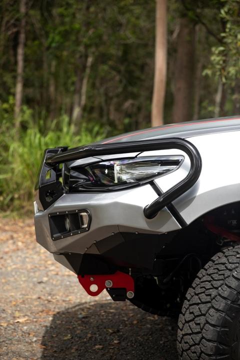 Full Bull Bar Mazda BT 50 2021 - 2024complete with Fog Light inserts and winch mount. AFN