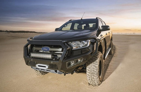 Full bullbar Ford Ranger PX2 & Non Tech Pack MKIII with fog/indicator inserts and winch mount AFN