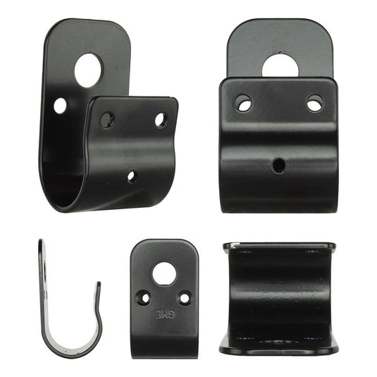 GME 38mm Wrap Around Bull Bar Bracket - Black GME