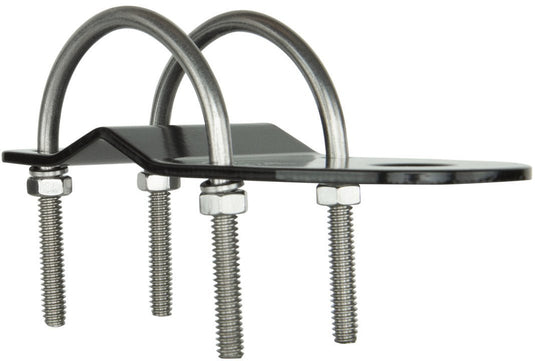 GME 3mm Bull Bar Bracket with U Bolts - Black GME