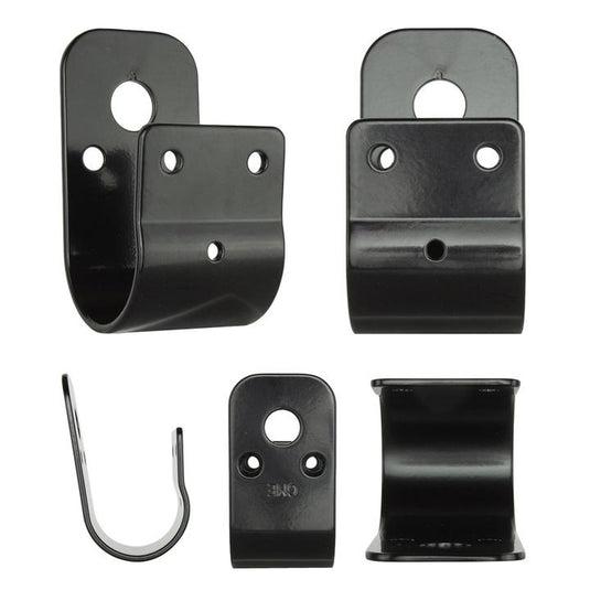 GME 45mm Wrap Around Bull Bar Bracket - Black GME