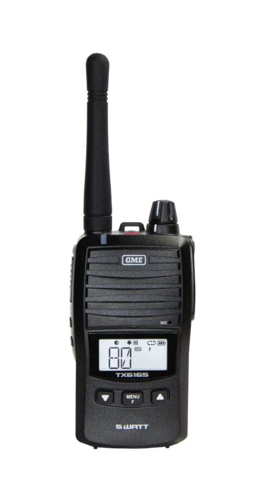 GME 5/1 Switchable Watt IP67 UHF CB Handheld Radio GME