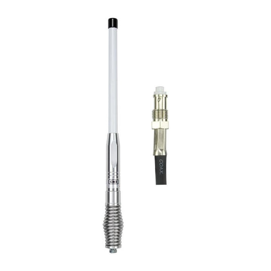 GME 580mm Heavy Duty Fibreglass Radome Antenna AS004 Spring (2.1dBi Gain) - White GME
