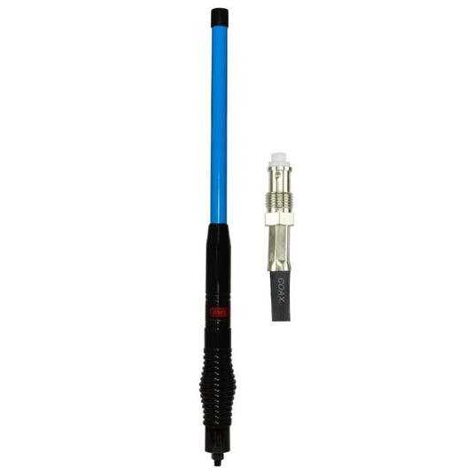 GME 580mm Heavy Duty Fibreglass Radome Antenna, AS004B Spring (2.1dBi Gain) - Blue/Black (Beyond Blue) GME