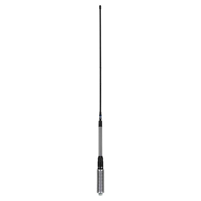 GME 640mm Elevated Feed Base, AS003 Spring, Fibreglass Colinear Antenna (6.6dBi Gain) - Black GME