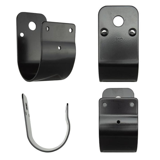 GME 76mm Wrap Around Bull Bar Bracket - Black GME