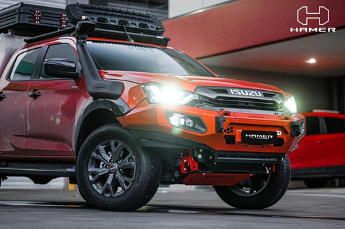 HAMER ISUZU D - MAX 2021 - Present BULL BAR Prime Series (Incl. Rated Recovery Points) NEW FACE Hamer