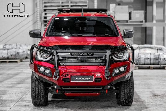 HAMER ISUZU D - MAX 2021 - Present BULL BAR Prime Series Plus (Incl. Rated Recovery Points) NEW FACE Hamer