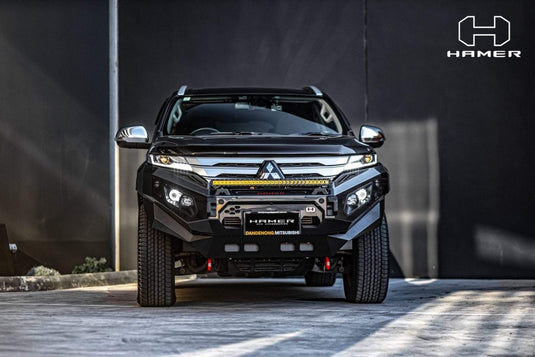 HAMER MITSUBISHI PAJERO SPORT QF 2020 - Present BULL BAR King Series (Incl. Rated Recovery Points) Hamer