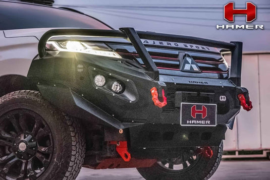 HAMER MITSUBISHI PAJERO SPORT QF 2020-Present BULL BAR King Series Plus (Incl. Rated Recovery Points) Hamer
