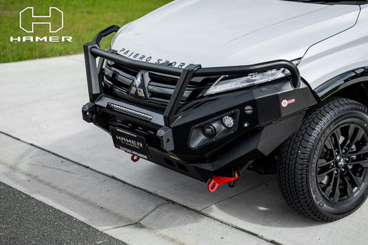 HAMER MITSUBISHI PAJERO SPORT QF 2020-Present BULL BAR King Series Plus (Incl. Rated Recovery Points) Hamer