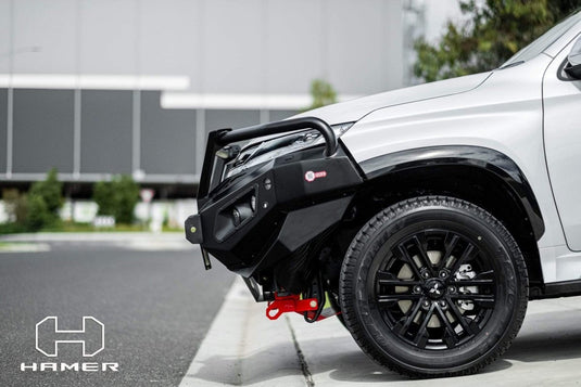 HAMER MITSUBISHI PAJERO SPORT QF 2020 - Present BULL BAR King Series Plus (Incl. Rated Recovery Points) Hamer