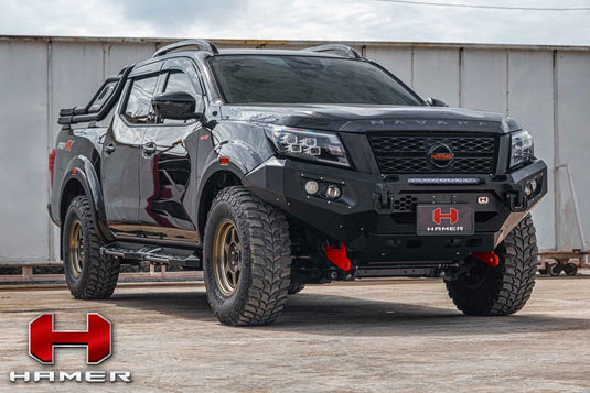 HAMER NISSAN NAVARA 2021 - Present BULL BAR King Series (Incl. Rated Recovery Points) Hamer