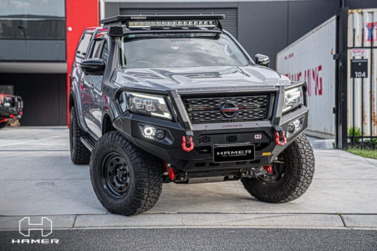 HAMER NISSAN NAVARA 2021 - Present BULL BAR King Series Plus (Incl. Rated Recovery Points) Hamer