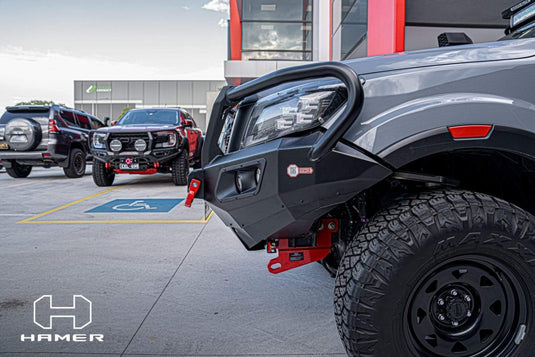 HAMER NISSAN NAVARA 2021 - Present BULL BAR King Series Plus (Incl. Rated Recovery Points) Hamer