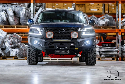 HAMER NISSAN PATROL Y62 SERIES 5 2020-Present BULL BAR King Series (Incl. Rated Recovery Points) Hamer