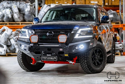 HAMER NISSAN PATROL Y62 SERIES 5 2020-Present BULL BAR King Series (Incl. Rated Recovery Points) Hamer