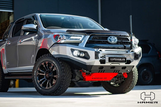 HAMER TOYOTA HILUX REVO 2020-2023 BULL BAR King Series (Incl. Rated Recovery Points) NO FENDER MODEL Hamer