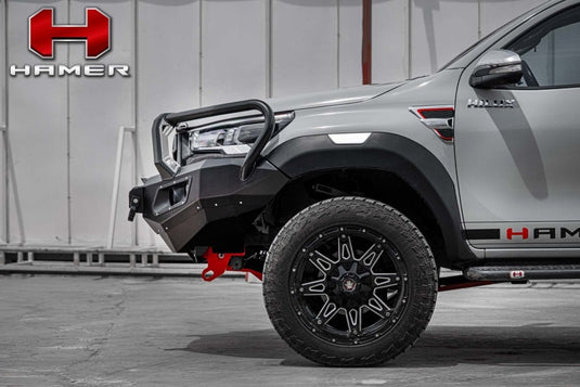 HAMER TOYOTA HILUX REVO 2020-Present BULL BAR King Series Plus (Incl. Rated Recovery Points) FENDER MODEL Hamer