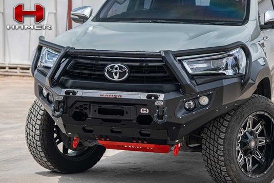 HAMER TOYOTA HILUX REVO 2020 - Present BULL BAR King Series Plus (Incl. Rated Recovery Points) FENDER MODEL Hamer