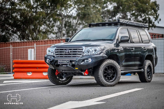 HAMER TOYOTA LANDCRUISER 200 SERIES 2010 - 2015 BULL BAR King Series (Incl. Rated Recovery Points) Hamer