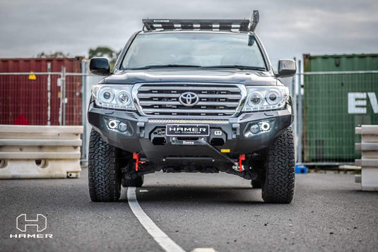 HAMER TOYOTA LANDCRUISER 200 SERIES 2010 - 2015 BULL BAR King Series (Incl. Rated Recovery Points) Hamer