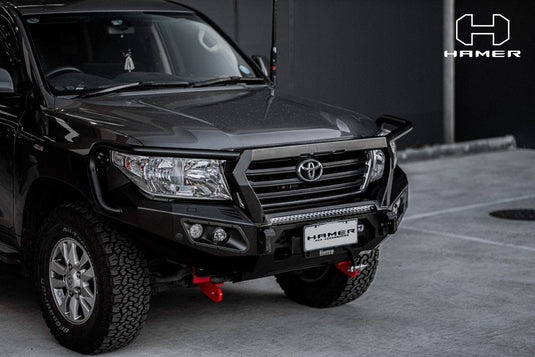 HAMER TOYOTA LANDCRUISER 200 SERIES 2010 - 2015 BULL BAR King Series Plus (Incl. Rated Recovery Points) Hamer