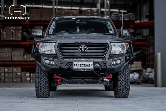 HAMER TOYOTA LANDCRUISER 200 SERIES 2010 - 2015 BULL BAR King Series Plus (Incl. Rated Recovery Points) Hamer