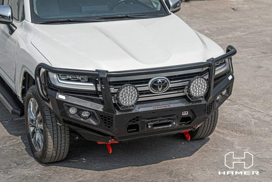 HAMER TOYOTA LANDCRUISER 300 SERIES 2021-Present BULL BAR King Series Plus (Incl. Rated Recovery Points) Hamer