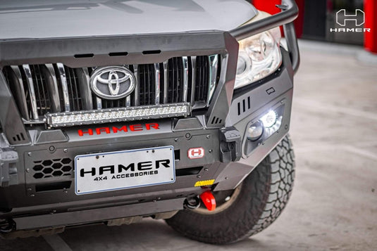 HAMER TOYOTA LANDCRUISER PRADO PRADO 150 SERIES 2009 - 2013 BULL BAR King Series Plus (Incl. Rated Recovery Points) Hamer